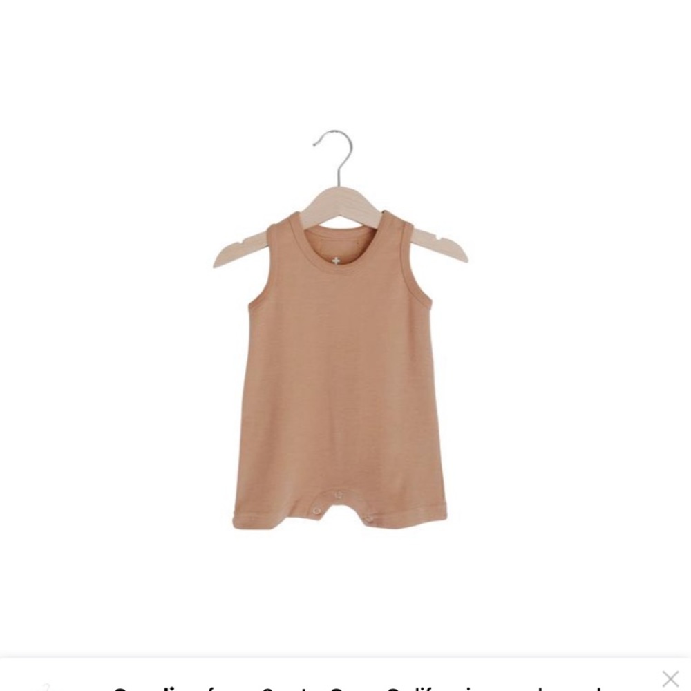 NWT organic baby tank romper